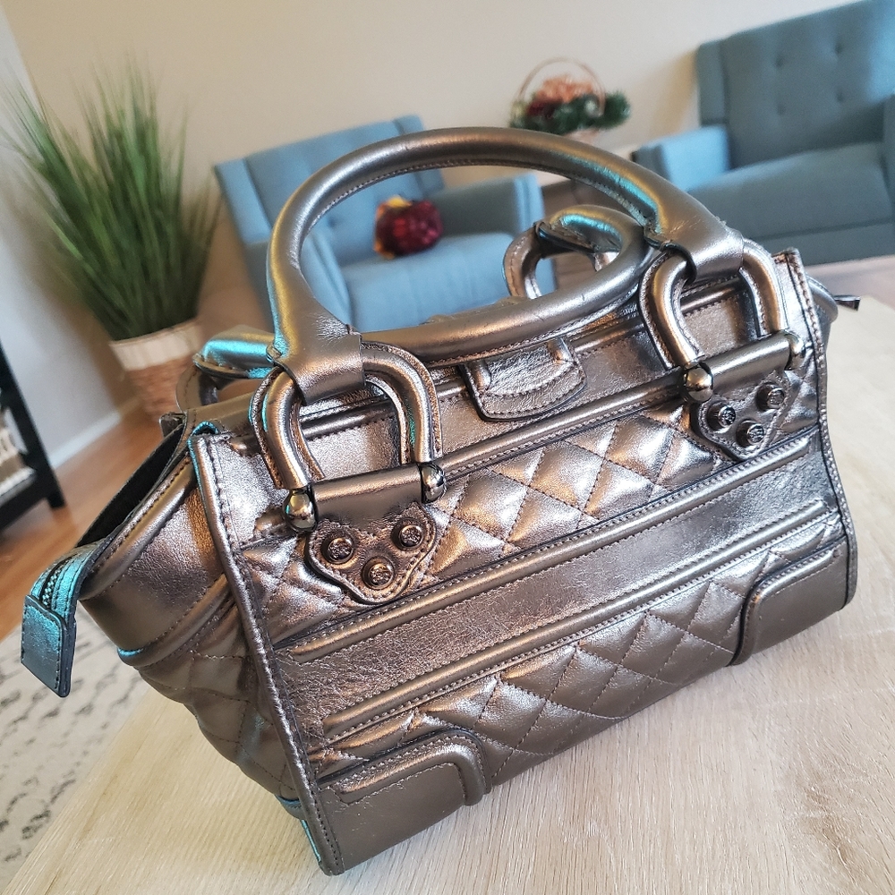 Burberry Quilted Leather Montgomery Satchel Bag - Picture 5 of 12